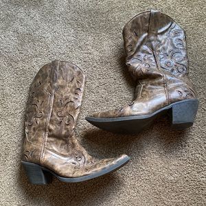 Roper Brown Cowgirl Boots